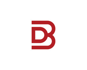 Fototapeta premium DB BD logo design