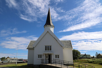 Traena Church in Norway's oldest fishing village Traena