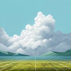 Thundercloud chasing sunny grid lines, The Great Energy Race