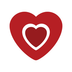 Colorful Heart Vector Design for Love, Valentine's Day, Emotions, Relationships, and Celebrations