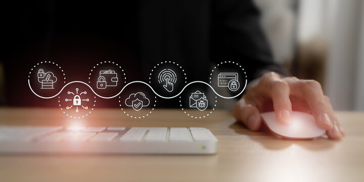 Data protection  and digital security concept. Glowing padlock icon and radiating circuitry represents data protection, privacy, cybersecurity, secure networks, encryption and safeguarding information - Powered by Adobe