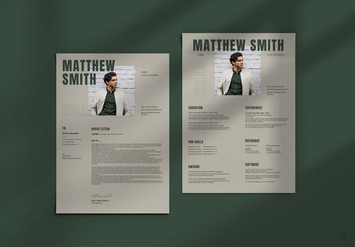 Minimal Resume Template Layout