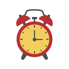 Colorful Alarm Clock Vector Illustration for Time Management, Productivity, and Reminder Themes
