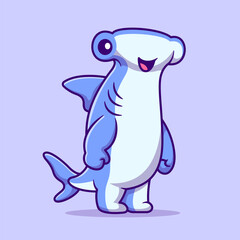 Cute Hammerhead Shark Cartoon