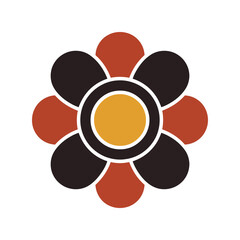 Stylish Retro Flower Vector Design for Modern Graphics and Creative Projects