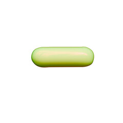 Alphabet, Number and Symbol 3D Word Soft Lime Glossy Digital Powerup