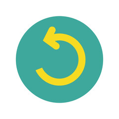 Modern Circular Refresh Arrow Icon Vector for User Interface and Logo Design