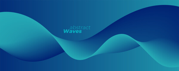 Abstract flowing gradient waves. Futuristic background for creative graphic design. Vector illustration.