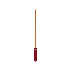 High-Quality Vector Art of a Simple Wooden Cooking Utensil for Culinary Designs and Kitchen Decor