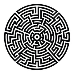 Circular Maze Labyrinth Design