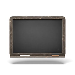Fototapeta premium blackboard with wooden frame and chalk.