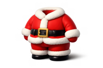 Santa suit icon for christmas holiday design and decoration
