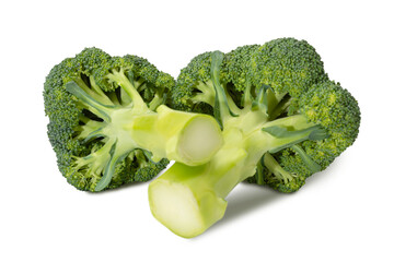 Fresh broccoli heads with vibrant green color and crisp texture ready for cooking or salad preparation