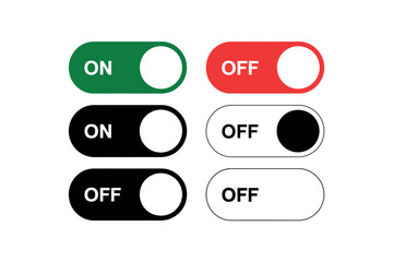Toggle Switches On Off Buttons