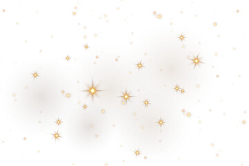 Gold glitter cloud floating in soft radiant motion with sparkling bokeh highlights and warm stardust glow ideal for festive backgrounds, premium holiday visuals, and transparent PNG designs
