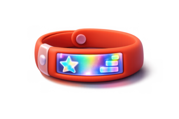 Colorful vip wristband with vibrant display design for event access