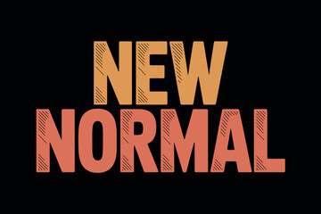 New Normal Concept Typography Design