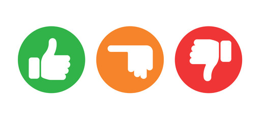 Green Like Thumbs Up Icons