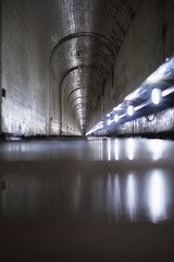 Obraz premium Interior Tunnel of the Rappbode Dam in the Harz Mountains, Germany