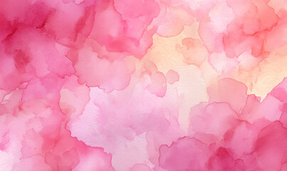 Pink Watercolor Abstract Background with Soft Pastel Texture
