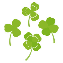 クローバーのイラストセット