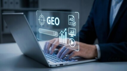 Digital GEO Marketing and SEO Analytics Interface for Global Business Growth