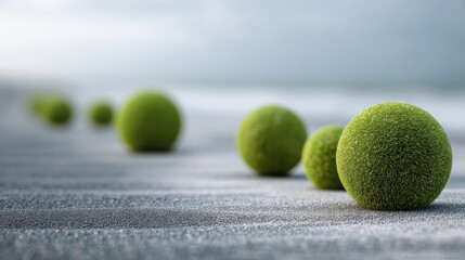 Green spheres arrangement