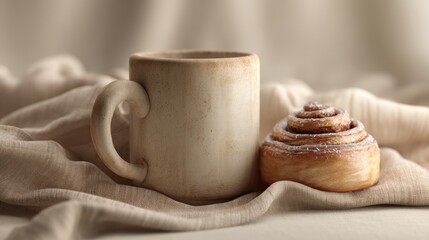Coffee mug cinnamon roll