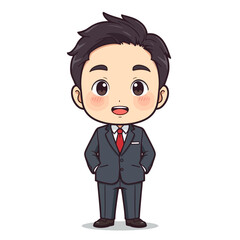 Cute Business Cartoon Design Very Cool