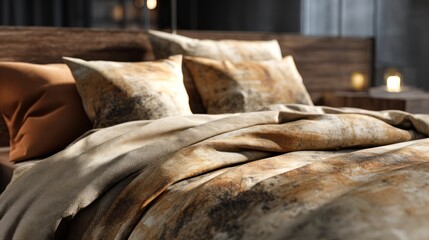 Bedroom bedding pattern