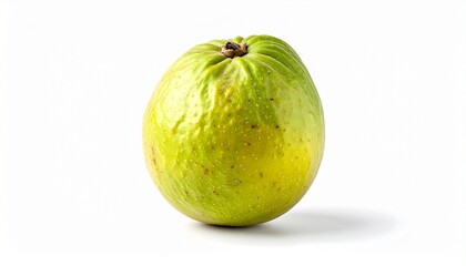 Light green guava fruit on a white background. Ideal for food blogs, healthrelated content, or colorful fruitthemed designs. Vibrant and fresh image.