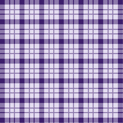 Vibrant purple and white plaid pattern for design projects