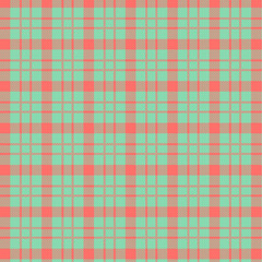 Vibrant pink and green plaid pattern with modern texture