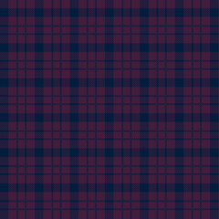 Vibrant plaid pattern in rich burgundy and navy blue hues