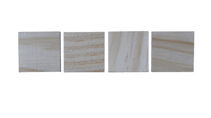 Four Light Wooden Blocks isolated on a transparent background Light Wooden Blocks isolated on a transparent background. Part of a series.