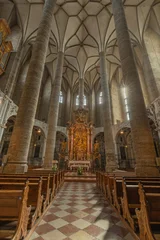 Wandcirkels plexiglas Jezus Christus SALZBURG, AUSTIRA - SEPTEMBER 7, 2025: The presbyter of the church Franziskanerkirche  © Renáta Sedmáková