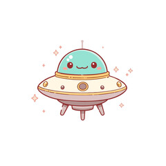 Cute Ufo Design Very Cool