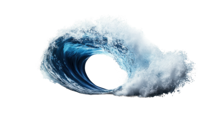Ocean Wave with Transparent Background