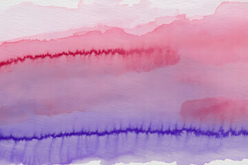 Soft pink purple watercolor background with dark blue and red lines