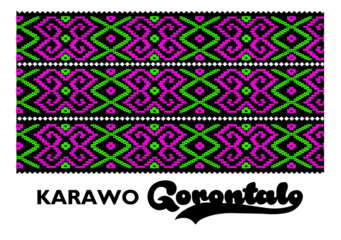 
Illustration of the famous Gorontalo tribe textile ornament design.