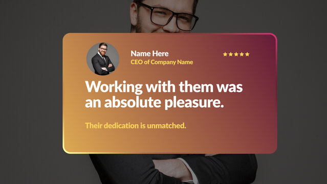 Testimonials Gradient Title 1
