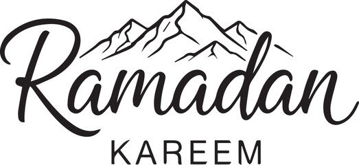 ramadan kareem calligraphy,