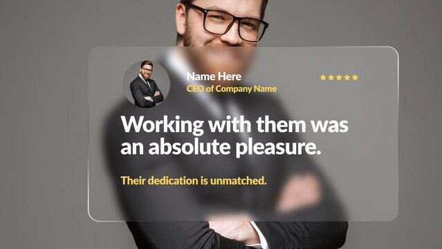 Testimonials Glass Title 1