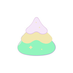 vector illustration of a cake