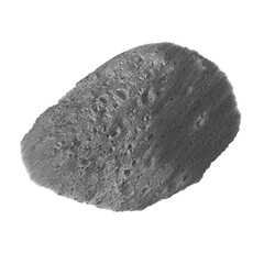 Asteroid isolated transparent background realistic sketch PNG with alpha channel