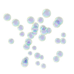 Soap bubbles isolated transparent background realistic sketch PNG with alpha channel
