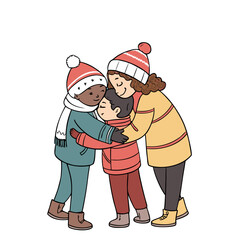 santa claus and his grandson