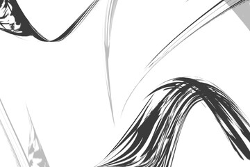 black ink brush stroke effect frame