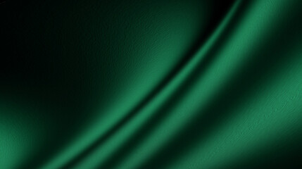 An abstract background with a dark green to black gradient. There are curved patterns or shadows that create a sense of depth or subtle texture, similar to folds in fabric or light hitting a curved su