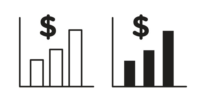 Chat arrow grow icons designs can be used for mobile, ui, websites